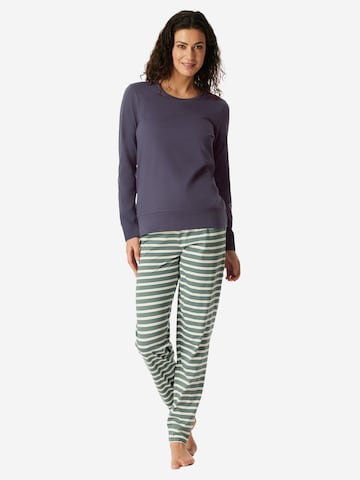 SCHIESSER - Pijama ' Casual Essentials ' en azul: frente