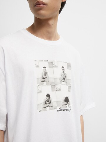 T-Shirt Pull&Bear en blanc