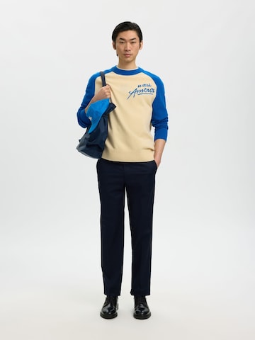 SELECTED - Jersey 'Selected  X Hotel Amour' en beige