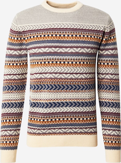 Megztinis iš Lindbergh, spalva – smėlio / tamsiai mėlyna / tamsiai rusva / karmino raudona, Prekių apžvalga