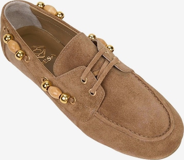 Desa - Mocasines 'Spitze' en beige: frente