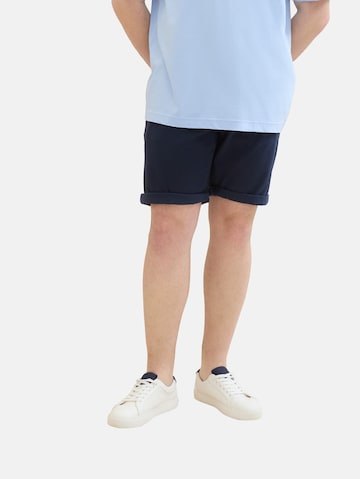 TOM TAILOR Men + Regular Chino trousers in Blue