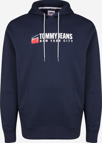 Tommy Jeans Plus Tréning póló - kék: elől