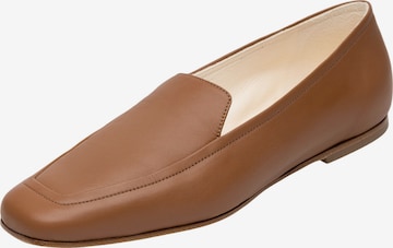 Henry Stevens Classic Flats 'Audrey HVL' in Brown: front