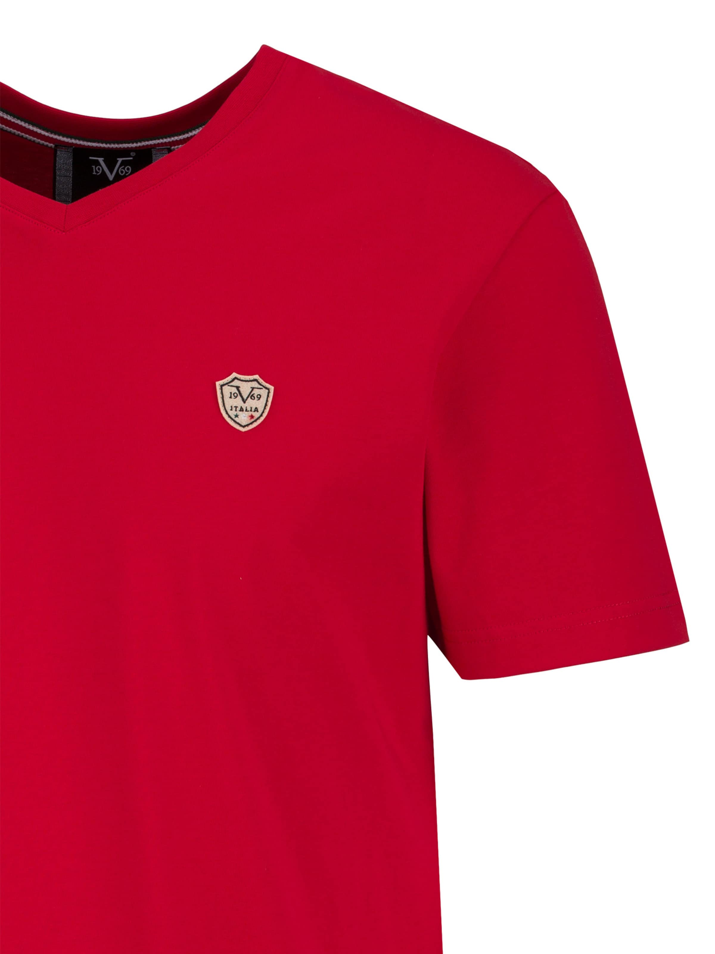 19V69 ITALIA Μπλουζάκι 'Toni' σε κόκκινο