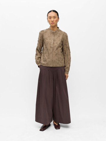 Camicia da donna 'OBJKarli' di OBJECT in beige