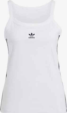 Top 'Heritage' di ADIDAS ORIGINALS in bianco: frontale