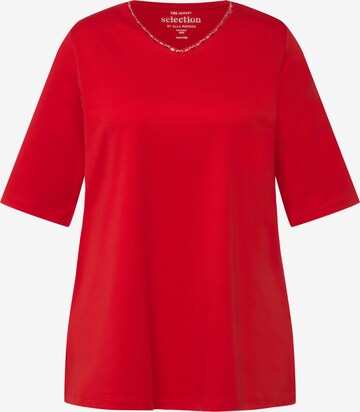 T-shirt Ulla Popken en rouge : devant