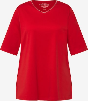 Ulla Popken Shirt in Rood: voorkant