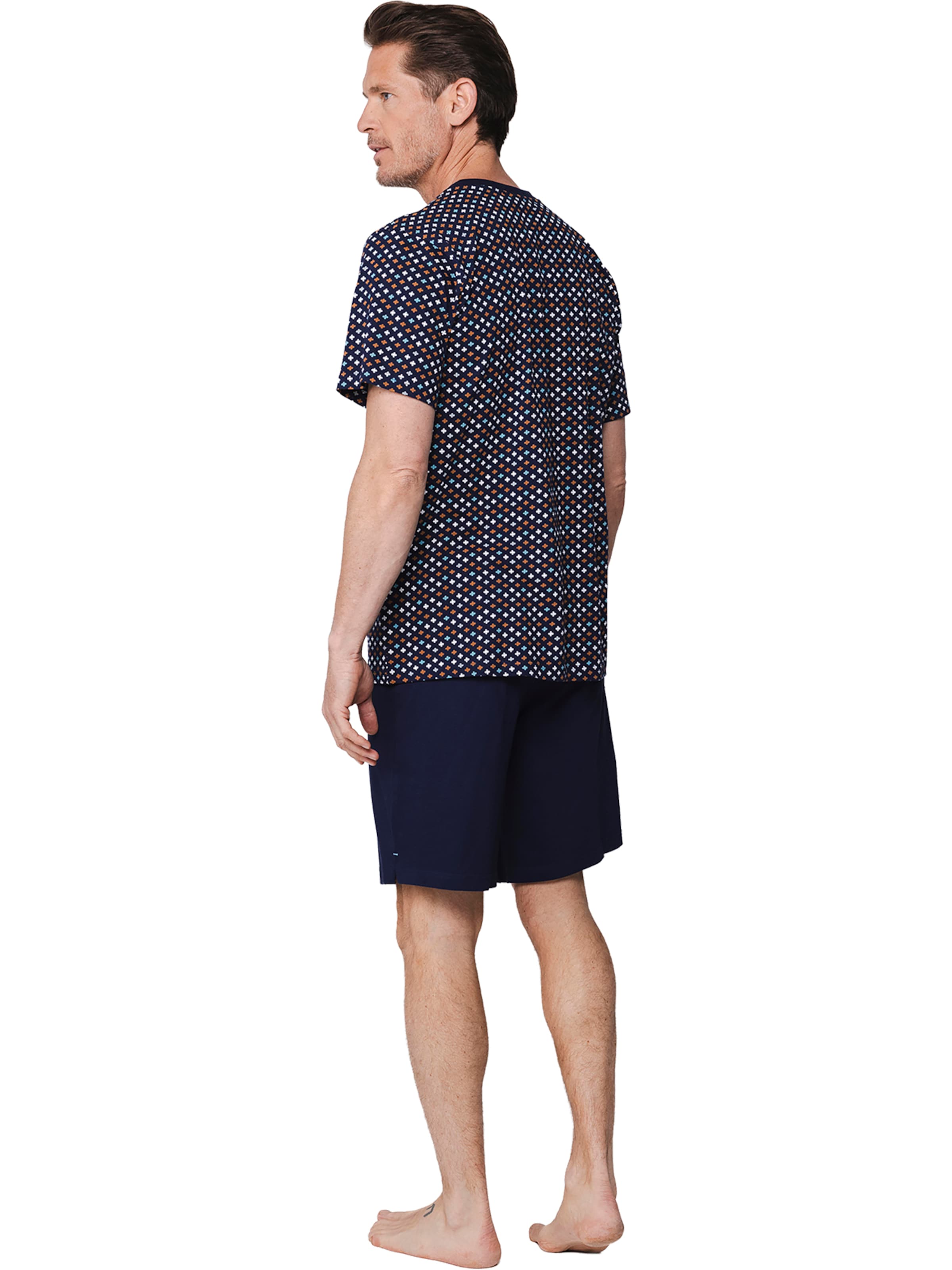 Pastunette Pyjama kort 'Shortama with buttons' in Blauw