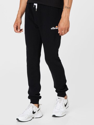 Effilé Pantalon 'Granite' ELLESSE en noir : devant