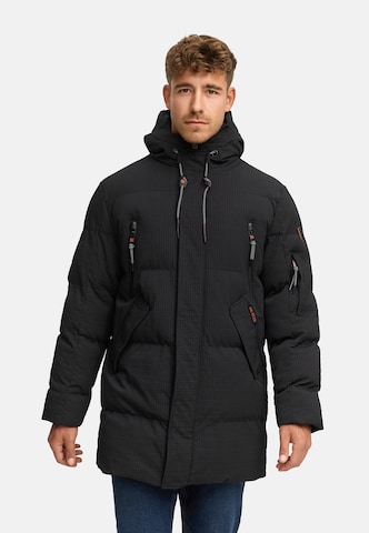 Manteau d’hiver 'INLondoy' INDICODE JEANS en noir : devant