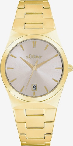 s.Oliver Uhr in Gold: predná strana