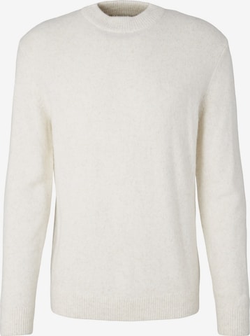 TOM TAILOR Sweater in White: front