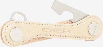 Portachiavi 'Leather' di Keykeepa in beige