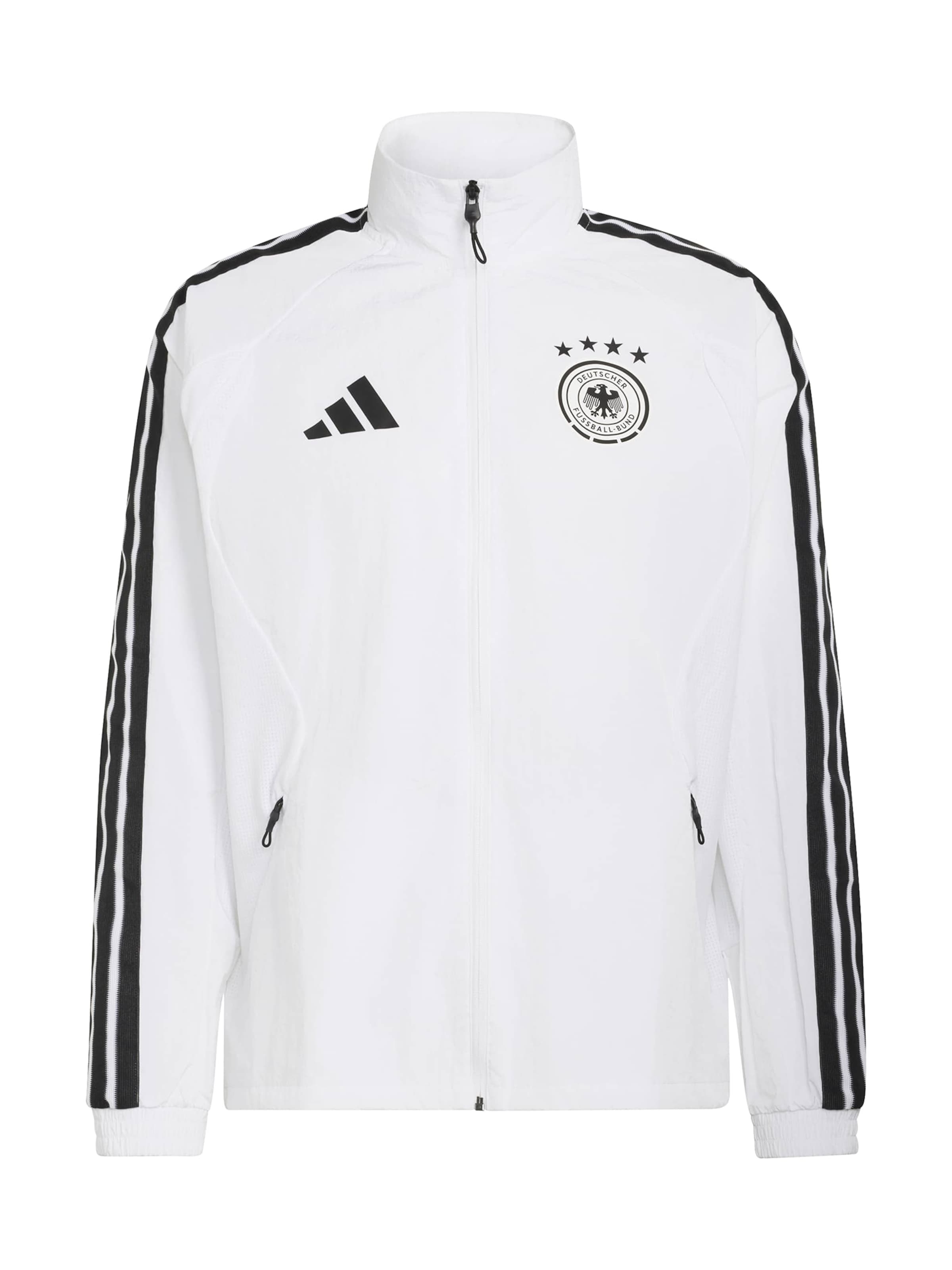 ADIDAS PERFORMANCE Trainingsjacke 'DFB H' in S in schwarz / weiß, Produktansicht