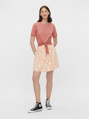 PIECES Skirt 'Nya' in Orange