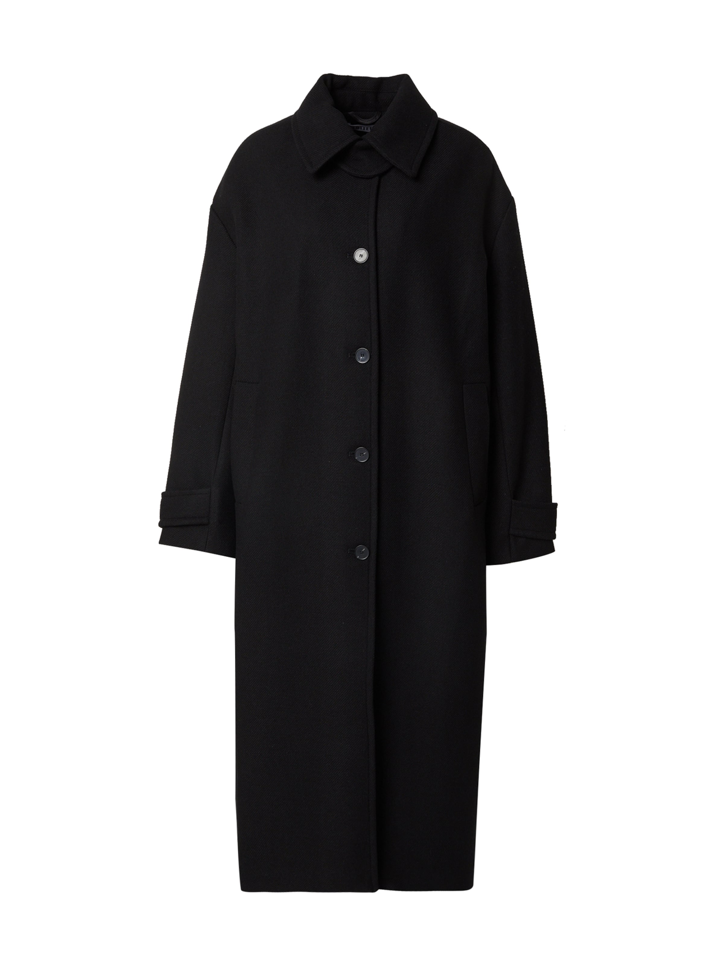 EDITED Between-Seasons Coat 'Fine' in Black: front