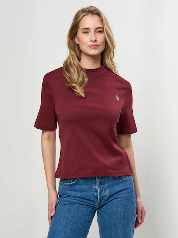 U.S. POLO ASSN. Top ' UWLene ' in Rood: voorkant