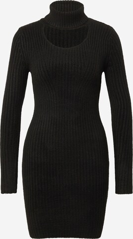 Tally Weijl Knitted dress in Black: front