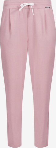 Skiny Tapered Pyjamabroek in Roze: voorkant