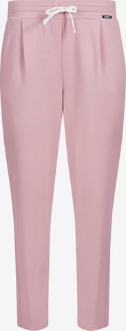 Effilé Pantalon de pyjama Skiny en rose : devant