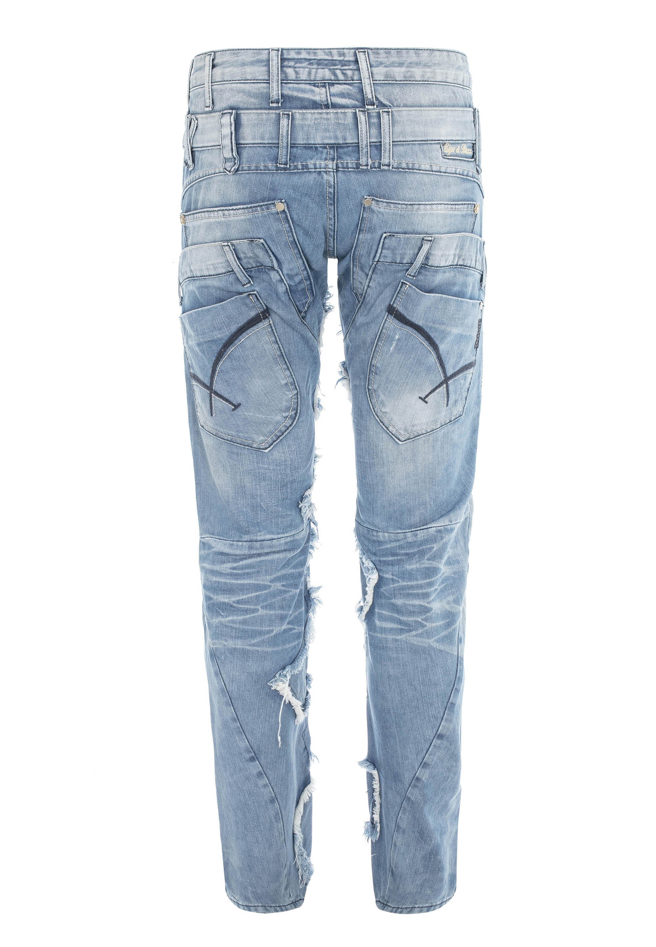 CIPO & BAXX Slimfit Jeans 'DENIM' in Blauw