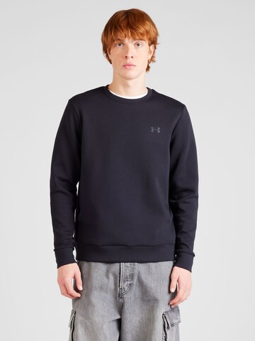 UNDER ARMOUR Sport sweatshirt 'Unstoppable' i svart: framsida