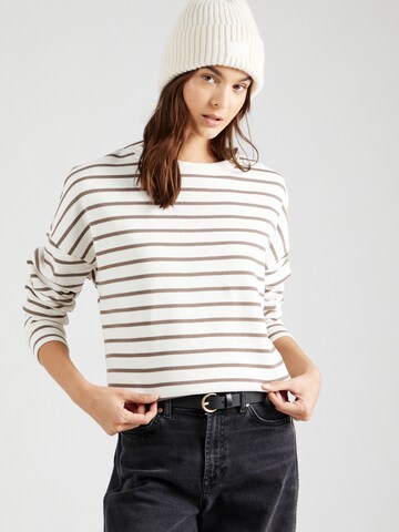 Sweat-shirt 'Chilli' PIECES en blanc : devant