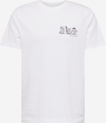 KnowledgeCotton Apparel Shirt in White: front