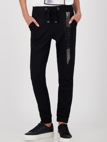 monari Tapered Trousers in Black: front