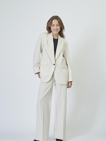 Blazer 'Vola' co'couture en blanc