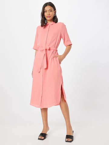 PIECES Košilové šaty 'Stina' – pink: přední strana