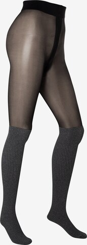 s.Oliver Tights 'Hygge' in Black: front