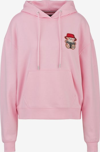 19V69 ITALIA Sweater majica 'Kapa Bucket' u boja devine dlake (camel) / svijetloroza / crvena, Pregled proizvoda