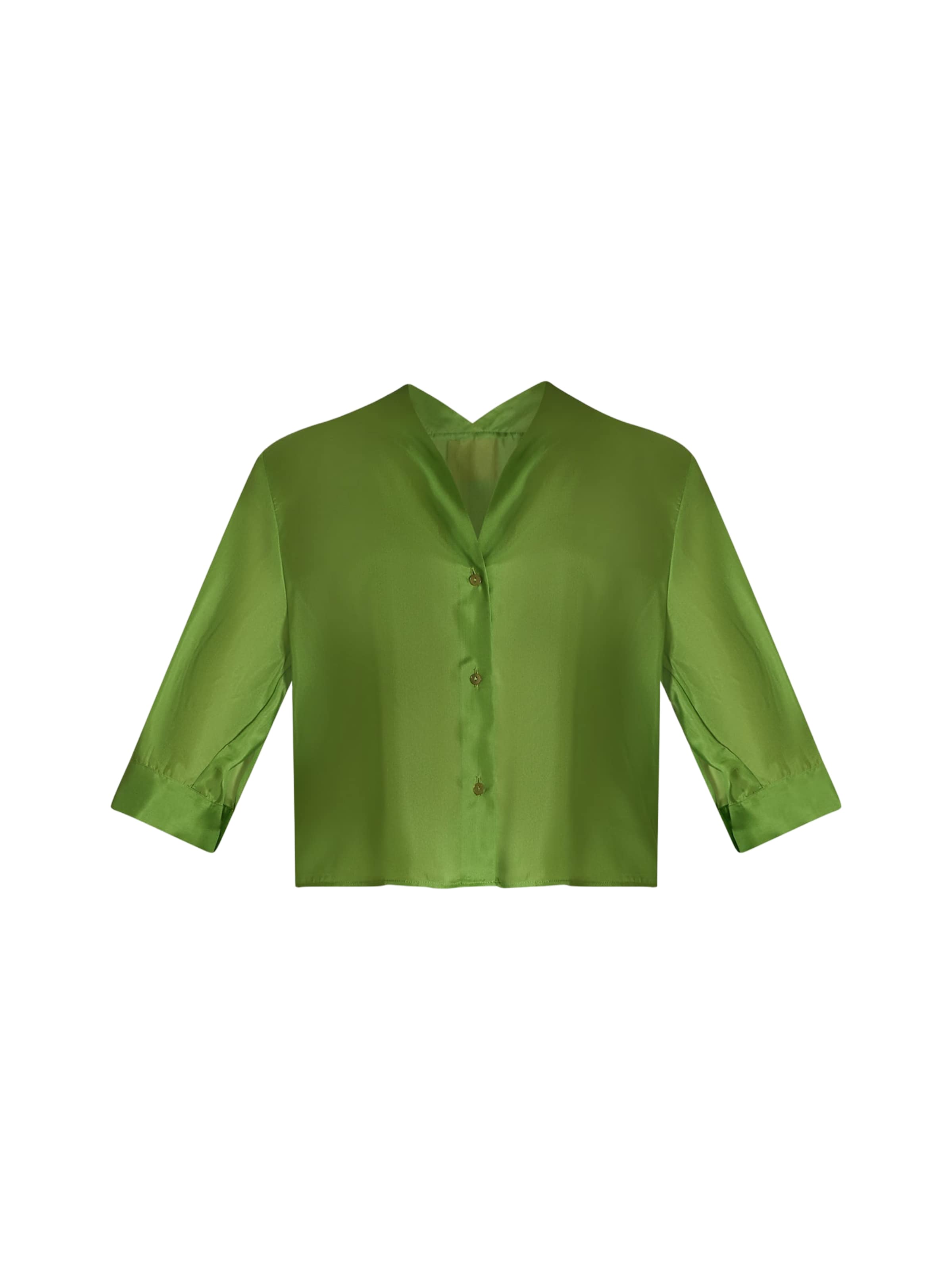 Merci Blouse 'Angelika' in Groen: voorkant