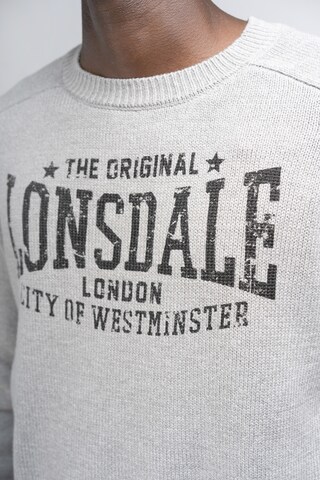 LONSDALE Sweter 'Talgarreg' w kolorze szary