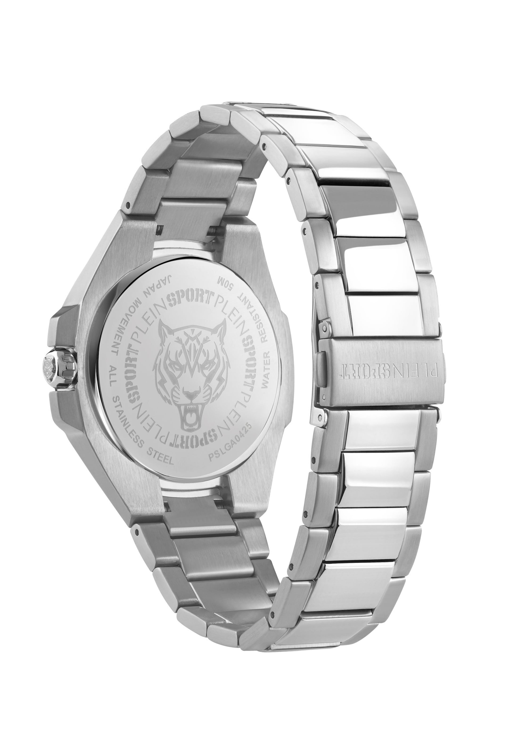 Plein Sport Analogt ur ' TIGERMASTER PRO ' i sølv