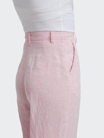 Flared Pantaloni con pieghe 'Marlene 7693' di W. Wegener in rosa
