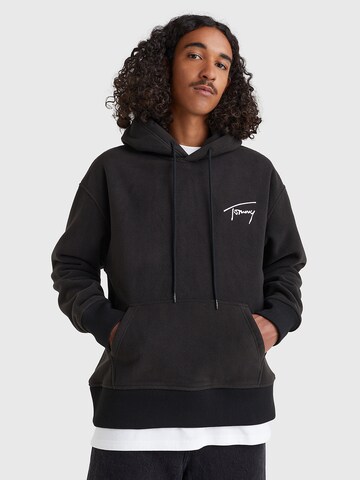 Tommy Jeans Sweatshirt in Black: front