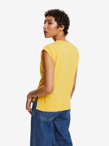 T-shirt ESPRIT en jaune