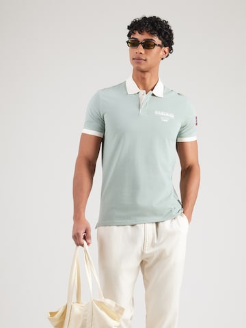 NAPAPIJRI Majica 'EMBERS' | zelena barva: sprednja stran