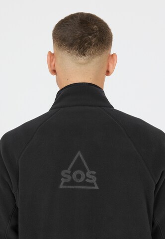 SOS Fleecejacke 'Hakuba' in Schwarz