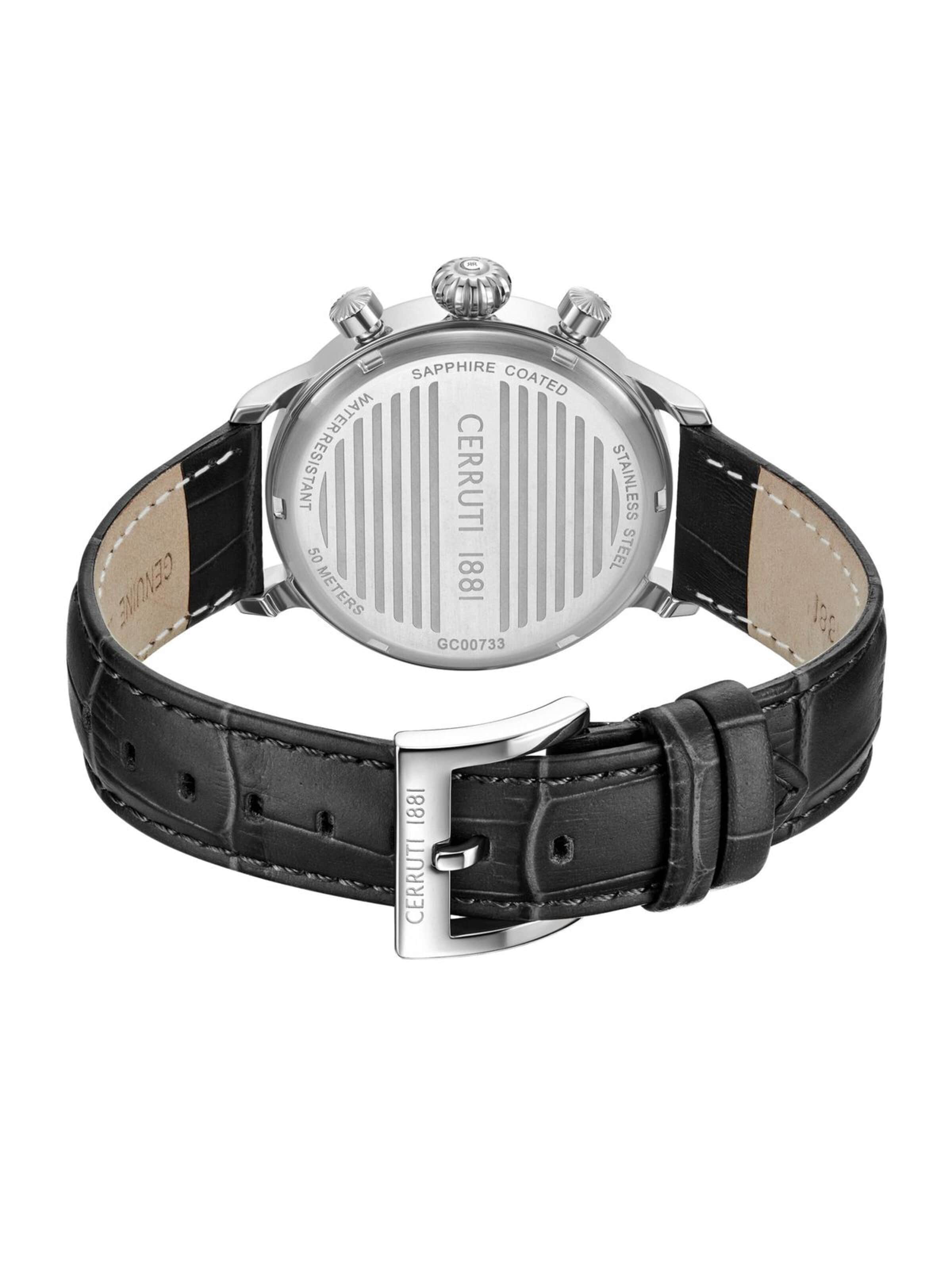 CERRUTI 1881 Analog watch 'Chronograph DERVIO' in Black