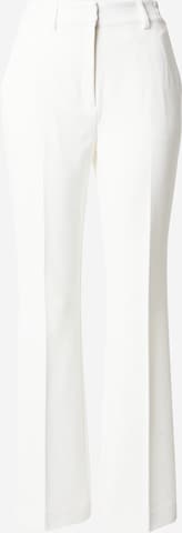 Y.A.S Flared Pleated Pants 'ZIMSA' in White: front