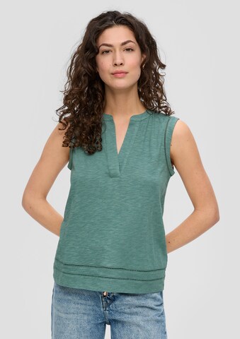 s.Oliver Blouse in Groen: voorkant