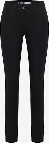 STREET ONE Slim fit Pants in Black: front
