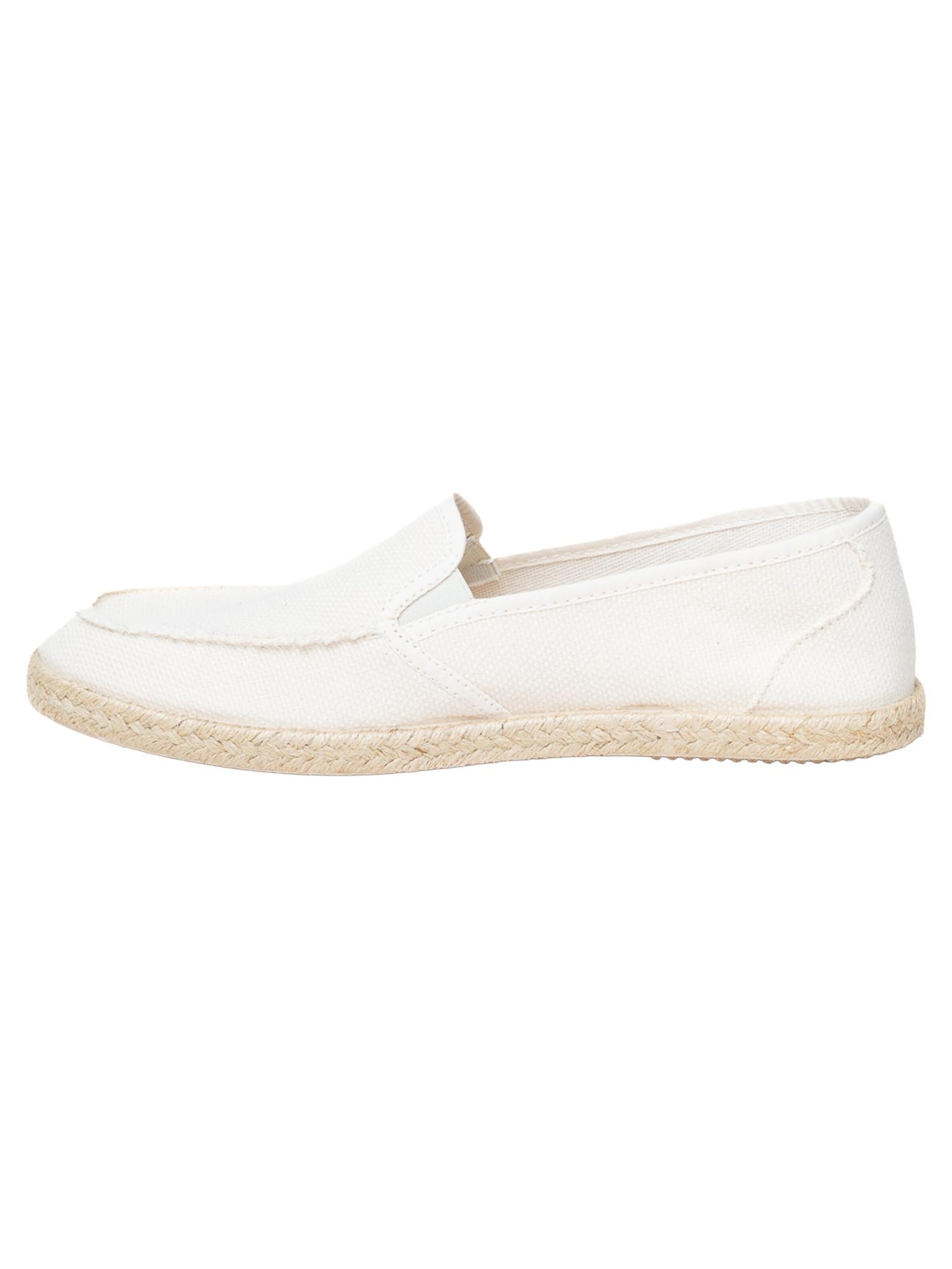 Gottstein Mocassins 'Camping Linen Sailor' in Beige