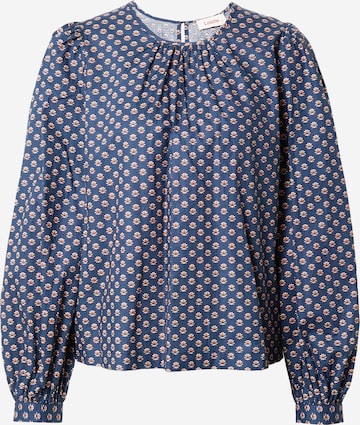 Louche Blouse 'JAIPUR' in Blauw: voorkant