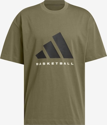 T-Shirt fonctionnel 'Basketball (Gender Neutral)' ADIDAS PERFORMANCE en vert : devant